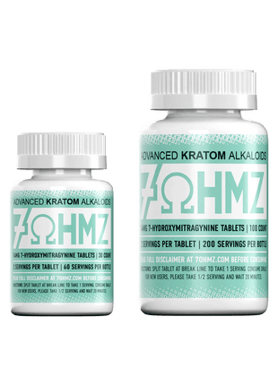 7OHMZ 14mg 7-हाइड्रॉक्सीमिट्रागाइनिन टैबलेट (30 टैबलेट / 100 टैबलेट की बोतल) 