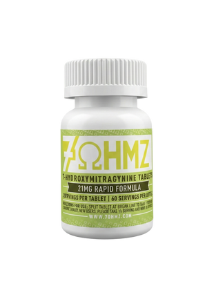 7OHMZ रैपिड फॉर्मूला 21 मिग्रा 7-हाइड्रॉक्सीमिट्रागाइनिन टैबलेट (30 टैबलेट का पैक) 