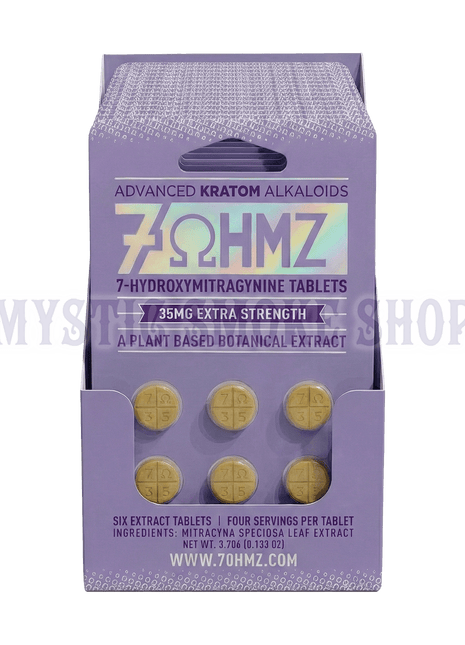 7OHMZ 35mg Extra Strength Display Box (20 Packs / 120 Tablets)