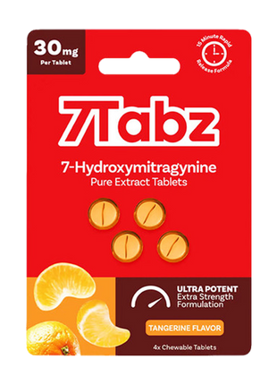 7Tabz प्योर एक्सट्रैक्ट चबाने योग्य टैबलेट 30 मि.ग्रा. (4 टैबलेट का पैक) 