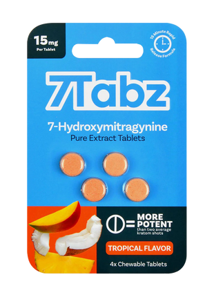 7tabz pure extract chewable tablets tropical 15mg 4ct