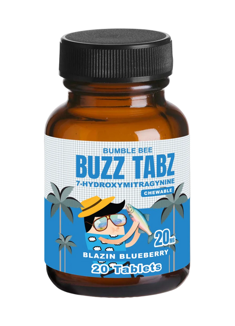Bumble Bee Buzz Tabz Blazin Blueberry (20ct Jar) - 20mg 7-OH Tablets
