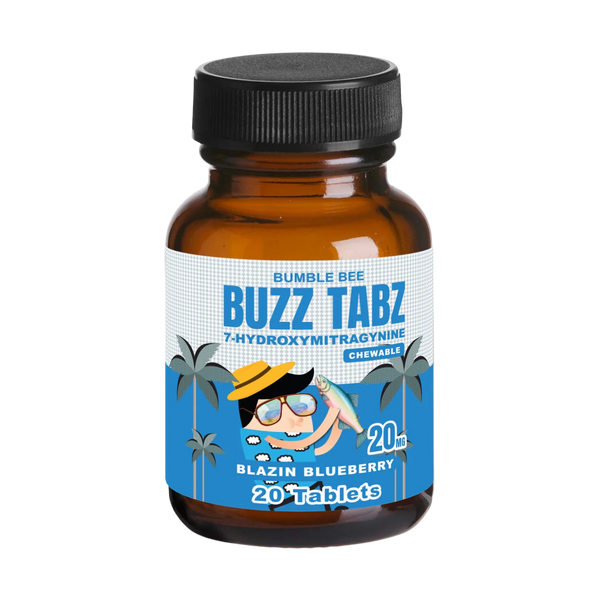 Bumble Bee Buzz Tabz Blazin Blueberry (20ct Jar) - 20mg 7-OH Tablets