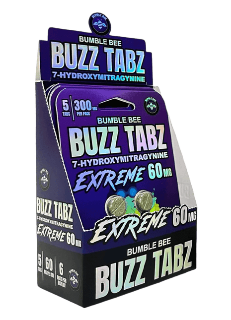 Bumble Bee Buzz Tabz Extreme 60mg - Display Box (6 Packs / 30 Tabs)