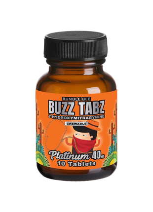 Bumble Bee Buzz Tabz Platinum 40 mg - Tabletas masticables de 7-OH 