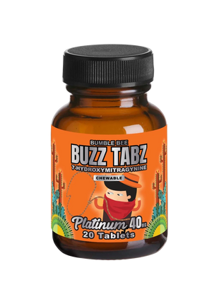 Bumble Bee Buzz Tabz Platinum 40 mg - Tabletas masticables de 7-OH 
