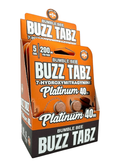 Bumble Bee Buzz Tabz Platinum 40mg - Display Box (6 Packs / 30 Tabs)