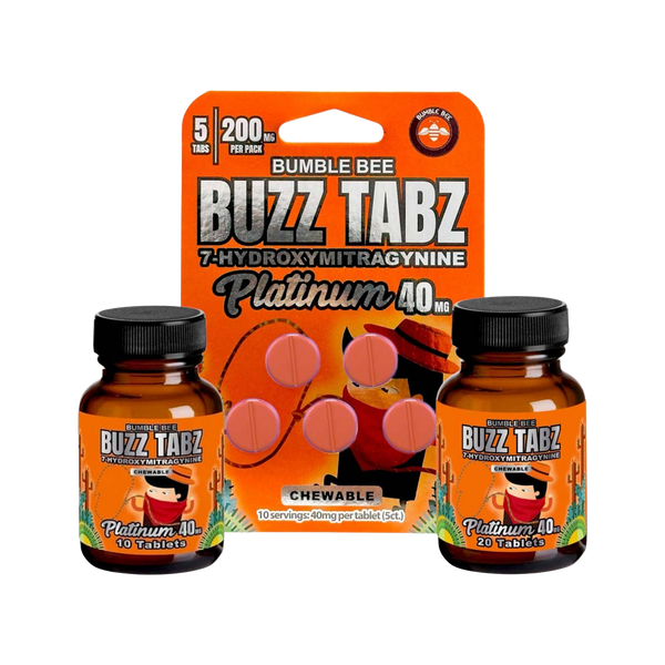 Bumble Bee Buzz Tabz Platinum 40mg - 7-OH Chewable Tablets