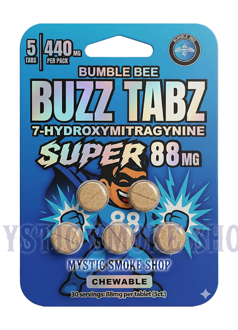 Bumble Bee Buzz Tabz Super 88mg - 7-OH Chewable Tablets (5ct / 10ct / 20ct)