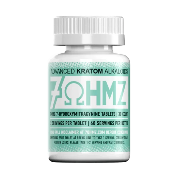 7ohmz 14mg 7 hydroxymitragynine tablets (30ct / 100ct bottle)