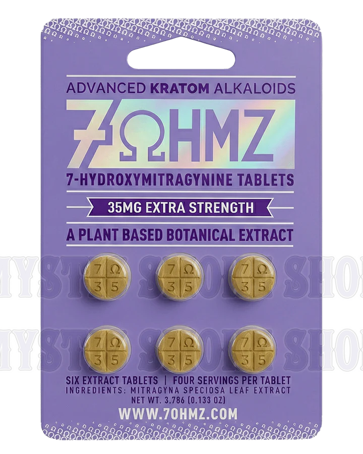 7ohmz 35mg extra strength 7 hydroxymitragynine tablets (6ct pack) 7ohmz 35mg extra strength 7 hydroxymitragynine tablets (6ct pack)