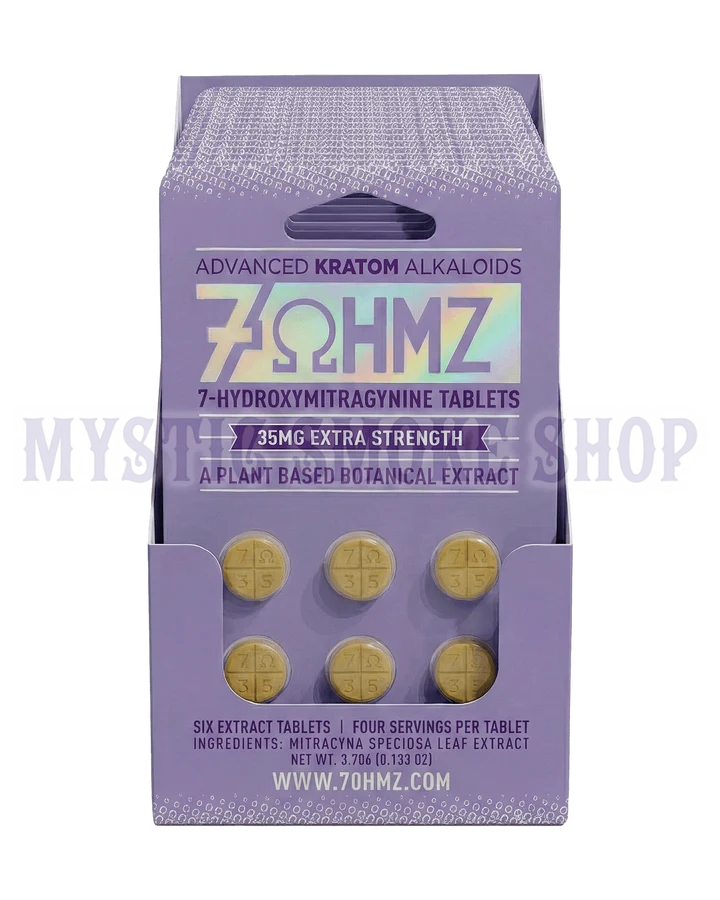 7ohmz 35mg extra strength display box (20 packs / 120 tablets) 7ohmz 35mg extra strength display box (20 packs / 120 tablets)