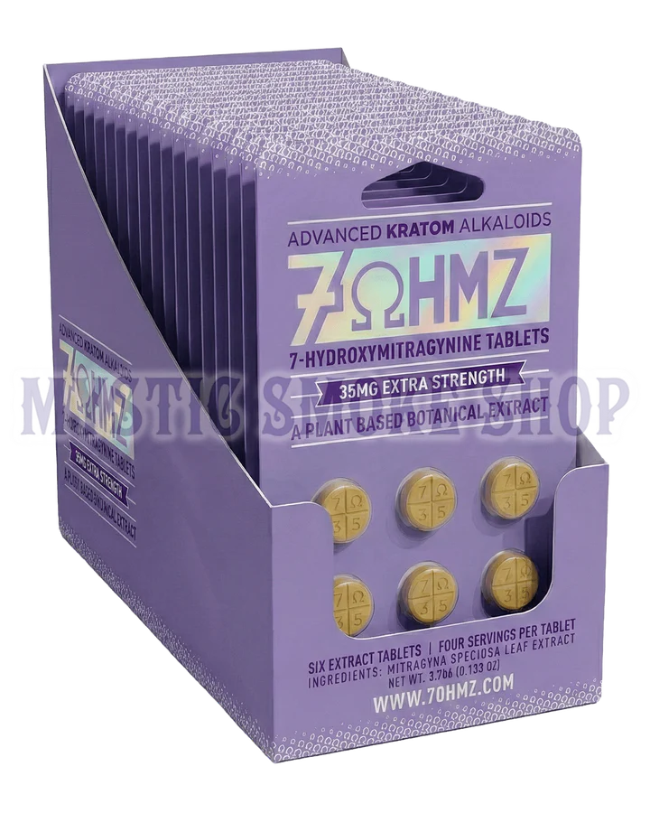 7ohmz 35mg extra strength display box (20 packs / 120 tablets) 7ohmz 35mg extra strength display box (20 packs / 120 tablets)