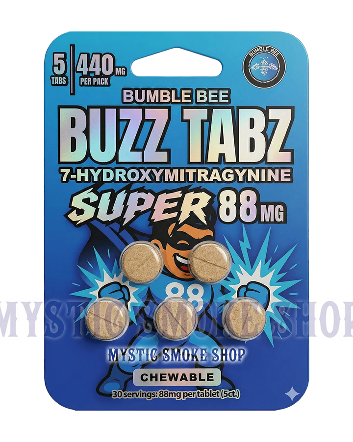 bumble bee buzz tabz super 88mg 7 oh chewable tablets (5ct / 10ct / 20ct) bumble bee buzz tabz super 88mg 7 oh chewable tablets (5ct / 10ct / 20ct)