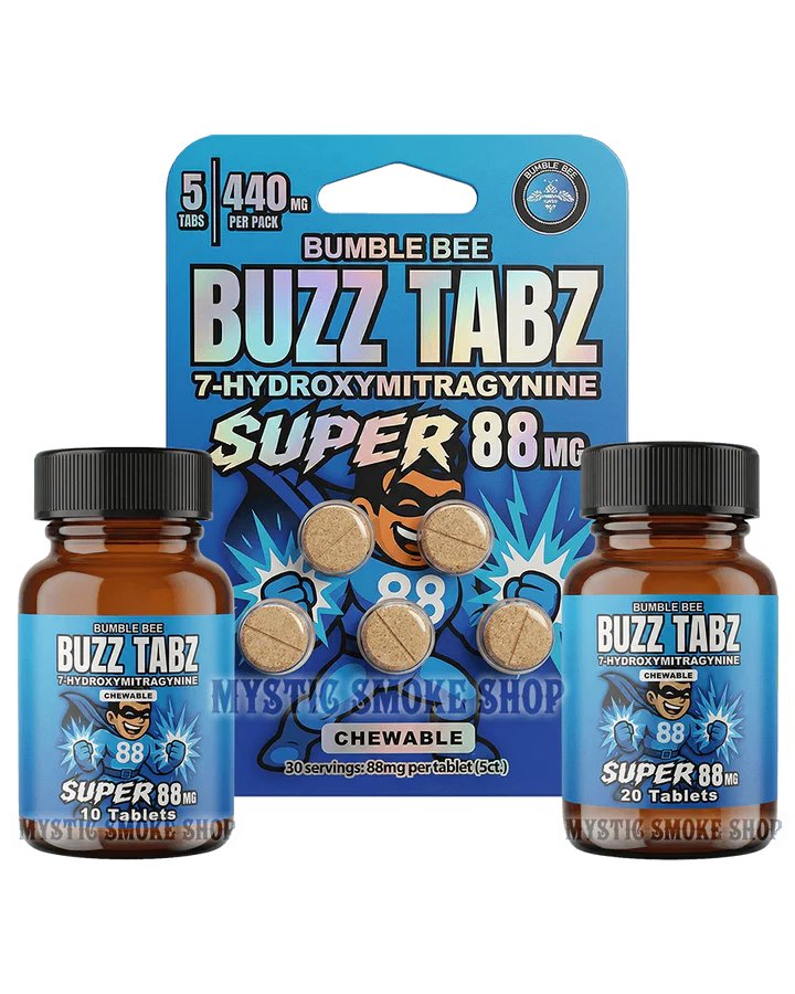 bumble bee buzz tabz super 88mg 7 oh chewable tablets (5ct / 10ct / 20ct) bumble bee buzz tabz super 88mg 7 oh chewable tablets (5ct / 10ct / 20ct)