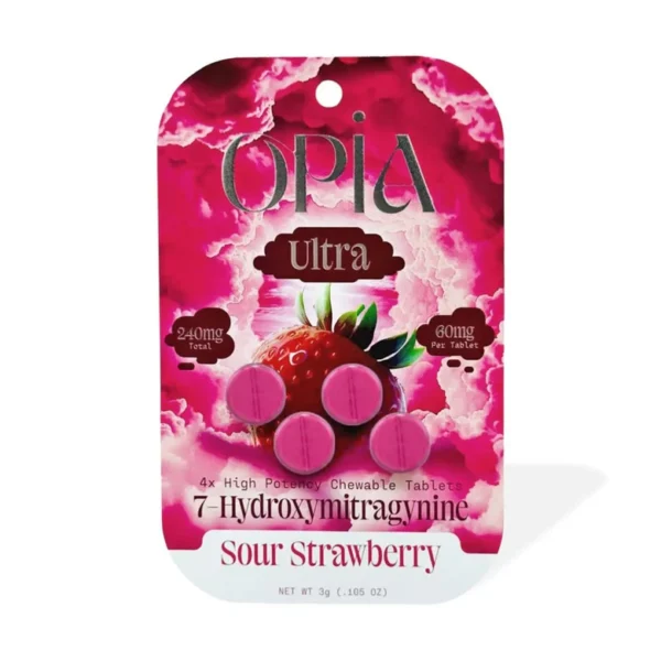 opia ultra 7 hydroxymitragynine chewable tablets 60mg 4 count 1825028 1